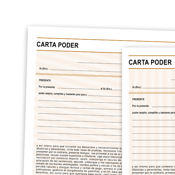 CARTA PODER 1055 SEGURIDAD 25H. E5 C.100